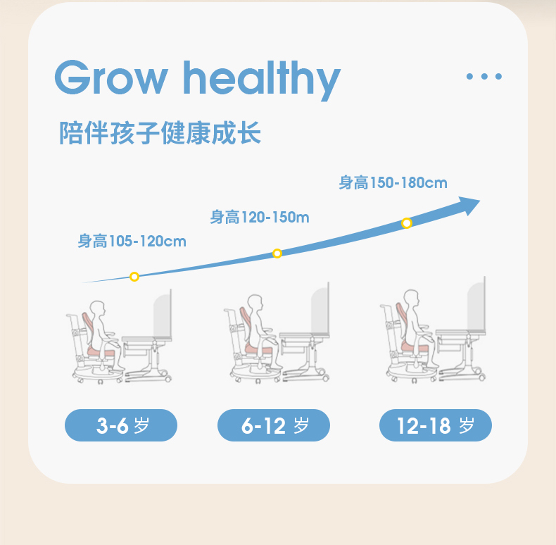 哈佛12008輕盈版學習桌陪伴孩子健康成長